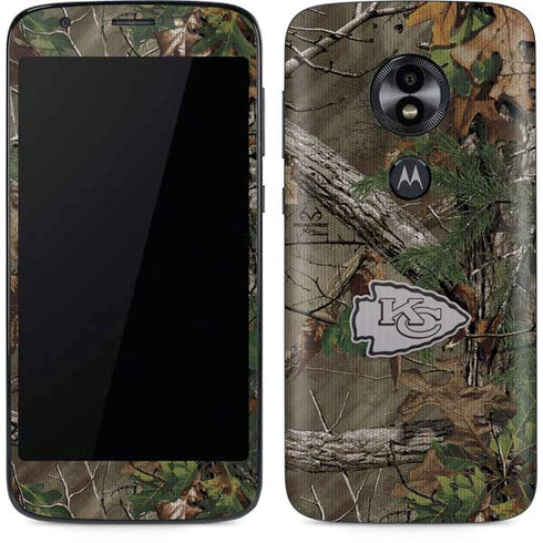 NFL Kansas City Chiefs Realtree Xtra Green Camo Moto E5 Play Skin